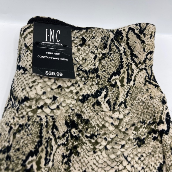 Inc Womens Snakeskin Leggings Shaping High Rise - Picture 2 of 7